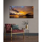 Bordo Sanat BRD-SNT-M-0466 80x40 cm Günbatımı Dekoratif Duvar Kanvas Tablo