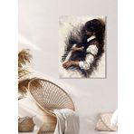 Bordo Sanat BRD-SNT-M-0532 50x75 cm Piyanist Dekoratif Duvar Kanvas Tablo