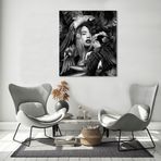 Bordo Sanat BRD-SNT-M-0609 60x75 cm Kadın ve Kuşlar Dekoratif Duvar Kanvas Tablo