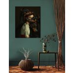 Bordo Sanat BRD-SNT-M-0627 50x60 cm Kadın Dekoratif Duvar Kanvas Tablo
