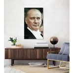Bordo Sanat BRD-SNT-M-1028 70x110 cm Atatürk Dekoratif Duvar Kanvas Tablo