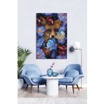 Bordo Sanat BRD-SNT-M-1176 80x120 cm Tilki Dekoratif Duvar Kanvas Tablo