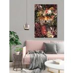 Bordo Sanat BRD-SNT-M-1180 60x90 cm Tilki Dekoratif Duvar Kanvas Tablo