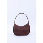 Bordo SHK229 Suni Deri , Fermuarlı Tek Bölmeli , Baget Model El, Kol ve Omuz Çantası