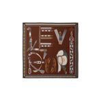 Bordo-Siyah Twill İpek Eşarp Lunera Koleksiyonu
