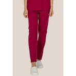 Bordo Terrycotton Medikal Doktor Hemşire Pantolon - 40
