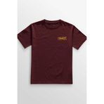 Bordo Tişört Omen Gotik Skull Gothic Corpse Bride Minimal Ön Unisex T-shirt Bordo