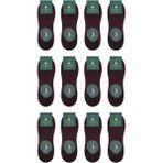 Bordo Ultra Lüks Görünmez 12'li Bambu Erkek Çorap CRP376 - 41 - 44