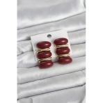 Bordo Vintage Model Gold Renk Kadın Küpe - Ebj260220w39827