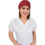 Bordo Yıldız Desenli Cerrahi Bone B11