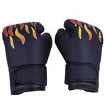 BORDSTRACT Çocuklar Için Boks Eldivenleri, Boks Torbası Için Antrenman Müsabaka Eldivenleri, Gençler Için Erkek Ve Kız Boks Eldivenleri, Muay Thai, MMA, Kickboks, Hediye(Siyah)