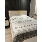 Boreas Home Arya Çift Kişilik Çok Amaçlı Kapitoneli Yatak Örtüsü - Açık Gri - 220 x 200 cm