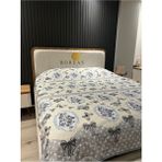 Boreas Home Gri Kelebek Kapitone Yatak Örtüsü Tek Kişilik - 160 x 220 cm