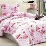 Boreas Home Peri Masalı Sindy Pamuklu Tek Kişilik Nevresim Seti - 160 x 220 cm - Pembe