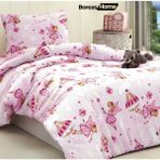 Boreas Home Sindy Pamuklu Ranforce Nevresim Takımı Tek Kişilik - 160 x 220 cm - Pembe