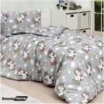 Boreas Home Unicorn Pamuklu Ranforce Tek Kişilik Nevresim Takımı - 160 x 220 cm - Gri