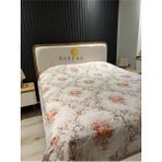 Boreas Home Vazo Tek Kişilik Çok Amaçlı Kapitoneli Yatak Örtüsü - Bej - Turuncu - 160 x 220 cm