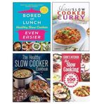 Bored of Lunch Healthy Slow Cooker Even Easier [Hardcover], The Skinny Slow Cooker Curry Recipe Book, The Healthy Slow Cooker Cookbook, More Slow Cooking 4 Books Collection Set