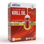 BorkSwiss Krill Yağı 900mg – Kolin ve Astaksantin İçeren Saf Krill Yağı – Parafinsiz, Hava Geçirmez, Okside Olmayan 30 Liborcaps Softgel