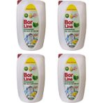 Borline Bor Katkılı Sıvı Bulaşık Deterjanı 4 x 4 Lt Limon Kokulu