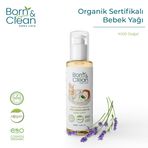 Born and Clean Organik Sertifikalı%100 Doğal Bebek Yağı 100ml