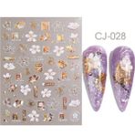 Born Pretty 3d Kabartmalı Cj028 Tırnak Stıcker