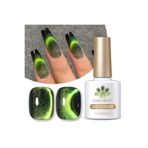 Born Pretty 9D Cat Magnetic Gel Wormhole/Kozmik Yeşil Parıltılı Kedi Gözü Kalıcı Oje-10ml