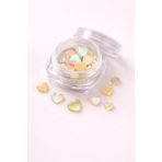 Born Pretty Aurora Yellow Mix Boy Kalp Tırnak Taşı – Kavanozlu - Çok Renkli