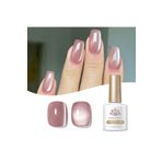 Born Pretty Dried Rose Moonlight Cat Magnetic Gel/Saten Gül Kurusu Kedi Gözü Kalıcı Oje-10ml