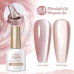 Born Pretty Moonlight Cat Magnetic Gel/Ay Işıltısı Kedi Gözü Kalıcı Oje(03)-10ml