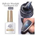 BORN PRETTY RM04 10ml Reflective Moonlight Cat Magnetic Kalıcı oje (57983)