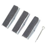 BOROCO 3 ADET Motor Silindir Bilemek Taş Ağır Hizmet Tipi Sağlam İnşaat 3 Çene Silindir Honlama Taşları Aracı (1‑1/8 inç)