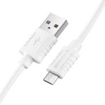 Borofone 2.4A Hızlı Şarj ve Veri Kablosu | 1m Gıda Sınıfı Silikon Malzeme, USB - Micro USB Bağlantı, Yumuşak ve Dayanıklı Esnek Tasarım, Düğümlenme Önleyici Şarj Kablosu | BX52