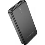 Borofone 2500MAH Ultra Hafif Mini Powerbank - Sadece 62 Gram, LED Göstergeli Acil Durum Şarj Cihazı, Cebinize Sığan Minimalist Taşınabilir Pil - Siyah - Beyaz