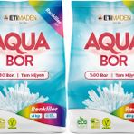 Boron AquaBor Matik Toz Çamaşır Deterjanı 12KG (Renkliler İçin) 80 Yıkama (2PK*6KG)