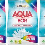 Boron AquaBor Matik Toz Çamaşır Deterjanı 18KG (Renkliler İçin) 120 Yıkama (3PK*6KG)