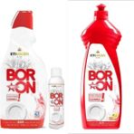 Boron Jel Bulasık Makınesı Deterjanı 820 Ml+Dogal Parlatıcı(41 Yıkama)+ 1 Adet Elde Yıkama 650 Ml