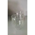 Borosilikat Cam 2Li Çift Cidarlı Bardak Seti 250Ml Soft Cam24010bs2
