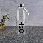 Borosilikat Cam Matara Siyah H2O Desenli 1litre - 1 L