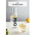 Borosilikat Cam Siyah Basucu Surahisi & Cam Surahi * 600 Ml