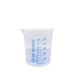 Borox Plastik Beher 100 Ml - Ölçü Kabı - Mavi Skala