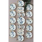 Borser Blue Kitchen Model 12 Kişilik 21 Parça Modern Kahvaltı - Brunch Takımı