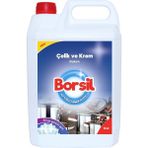 Borsil Çelik Ve Krom Temizleyici 5 LT Yağ Çözücü Kir Leke Yok Edici Parlatıcı Bakım