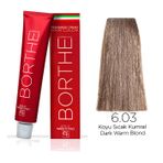 Borthe Koyu Sıcak Kumral 60 ml Tüp Dark Warm Blond 6.03 Saç Boyası