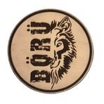 BÖRÜ YAZILI - Deri PEÇ - Arma - Askeri Patch