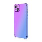 BORYA Oppo Reno12 F 5G için silikon kılıf, şeffaf, yumuşak, ipeksi, ultra ince, termoplastik poliüretan, darbeye dayanıklı, çizilmeye karşı dayanıklı, zarif renkli, gradyan koruyucu kılıf, lila/mavi