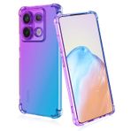 BORYA Xiaomi Redmi Note 13 Pro 4G için silikon kılıf, şeffaf, yumuşak, ipeksi, ultra ince, termoplastik poliüretan, darbeye dayanıklı, çizilmeye karşı dayanıklı, zarif renkli, gradyan koruyucu kılıf,