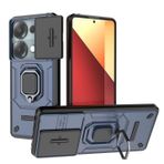 BORYA Xiaomi Redmi Note 13 Pro 4G/Xiaomi Poco M6 Pro 4G için Kılıf, Darbeye Dayanıklı Yumuşak Birinci Sınıf Silikon PC+TPU Askeri Sınıf Düşme Önleyici Kapak, Slayt Kamera Kapağı, Halka Metal Manyetik