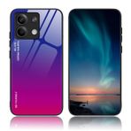 BORYA Xiaomi Redmi Note 13 Pro 5G için kılıf, ultra ince, yumuşak silikon TPU tampon, darbeye dayanıklı cep telefonu kılıfı, zarif, renkli, gradyan 9H sertleştirilmiş cam koruyucu kılıf, gradyan