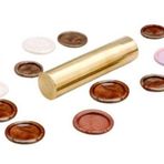 Boş Mum Mühürü Pirinç Silindir Sütun Damga 15x60mm